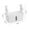 thumbnail image 2 of Raindrops  Plastic Napkin Container Wall-mounted Containers Tissue Case White, 2 of 8