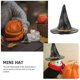thumbnail image 5 of 24 Uds Halloween Mini sombreros de bruja bebidas muñecas en miniatura pequeña decoración artículos artesanales decoraciones muñeca Hou, 5 of 5