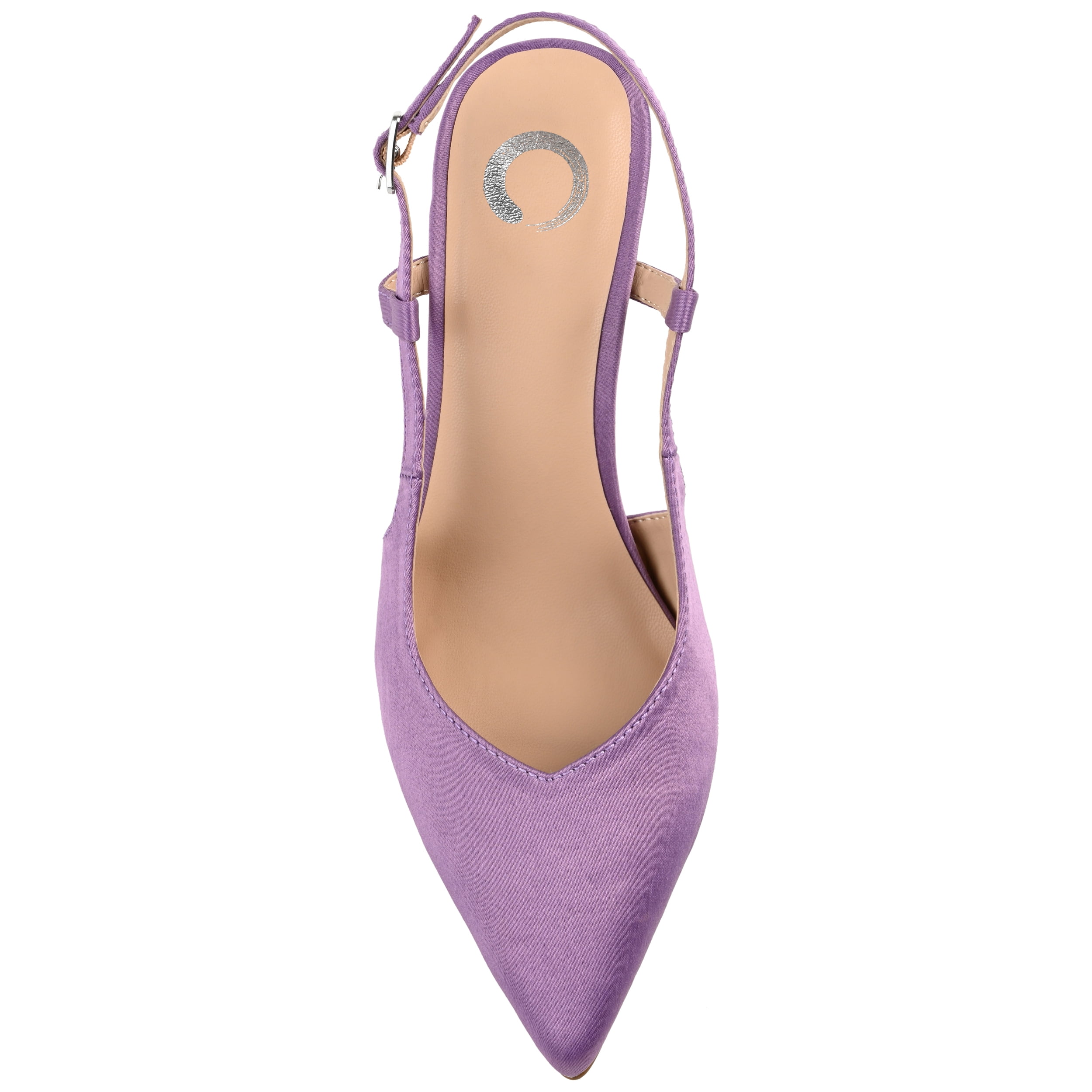 Journee Womens Knightly Sling Back Mid Stiletto Pointed Toe Pumps, Widths Available