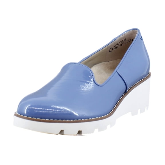 Vionic Willa Wedge Women's Loafers & Slip-Ons Captains Blue Patent Size 11 M