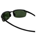 thumbnail image 5 of Islander Eyes Nevis Polarized Sunglasses for Men or Women Rimless Sports Wrap Black Temples w/ Grey Lens, 5 of 6