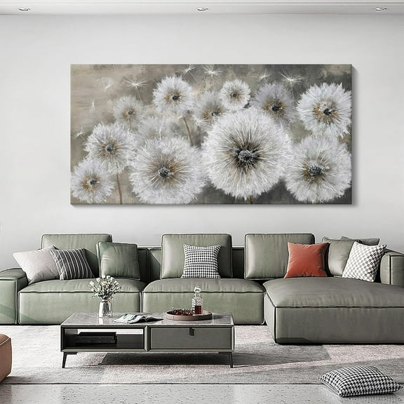 Aaheei Dandelion Farmhouse Wall Art for Living Room Pictures for Bedroom Wall Decor Canvas Paintings Wall Picture for Bedroom Office Artwork Wall Decor Art