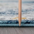 thumbnail image 2 of Tayse Diamond Area Rug DIA1800 Traditional Blue Vintage Bulbs 3' 11'' x 5'3'' Rectangle, 2 of 2