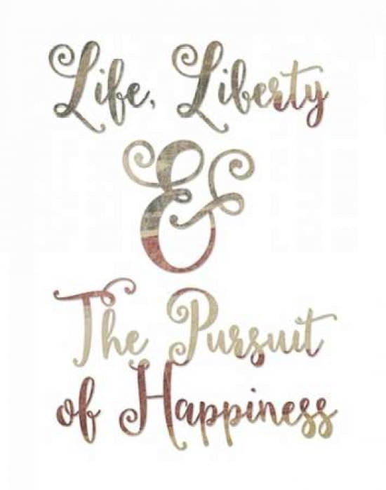 Life Liberty Typogr