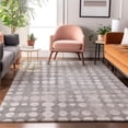 thumbnail image 5 of HomeRoots 669118 8 x 10 ft. Gray & Ivory Polka Dot Transitional Washable Machine Made Rectangle Area Rug with UV Protection, 5 of 9
