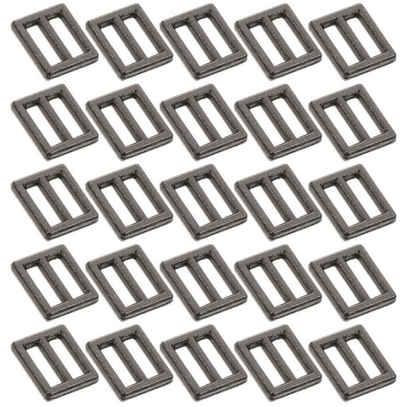 NICEXMAS Adjustable Slide Buckle Mini -Glide Buckle Metal Black 100Pcs for Handmade Crafts