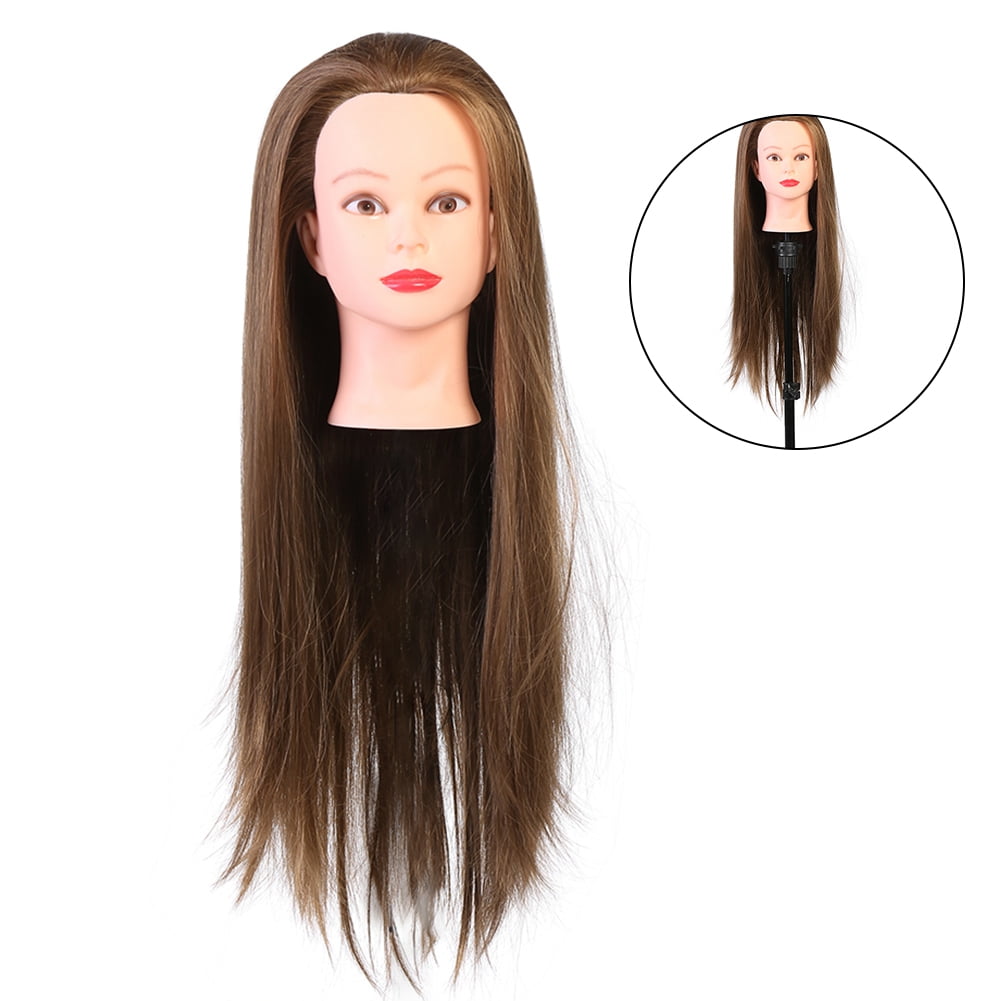 NestledNature Practice , Cosmetology Hairdressing Practice Mannequin Dolls Salon Tools, High Temperature Resistance Fibre Hairdressing Practice For Braiding Stying