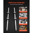 thumbnail image 2 of VEVOR Linear Rail Guide Kit, HGR20, 2Pcs 1000 mm (39.4 inch) Linear Motion Rails and 4Pcs Bearing Slide Blocks, Anti Rust and High Precision Kit, for DIY, CNC Routers, Lathes, Mills, 3D Printers, 2 of 9
