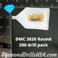 thumbnail image 2 of DMC 3820 Perles Rondes 5D Peinture Diamant DMC 3820 Paille Foncée Jaune, 2 of 3