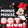 thumbnail image 3 of Mickey & Friends - Minnie Dot Diva - Juniors Cropped Cotton Blend T-Shirt, 3 of 5