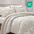 thumbnail image 2 of Notticasa 3-Piece Printed Comforter Sets,Beige,California King,Features a Floral and Peacebird Design, Including a Quilt Cover and Pillowcases, 2 of 7