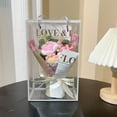 thumbnail image 5 of Crochet Flowers Bouquet with Bag - Hand Knitted Wool Flower Rose Small Bouquet Box Bouquet Valentine's Day, Handmade Crochet Flower for Valentine, Wedding, Birthday, Gift for Wife, Friend, Teacher, 5 of 7