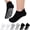 White/Grey/Black, variant on UNEEI Non-Slip Grip Socks for Women Men, 6 Pair Cotton Non Slip Socks for Yoga, Pilates, Ballet, Hospital, Anti-Skid, Breathable
