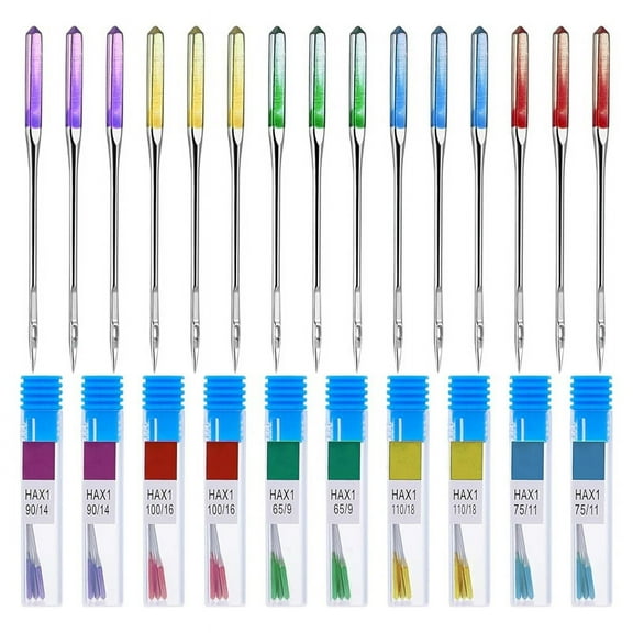 30 Pieces Sewing Machine Needles,in Sizes 65/9, 75/11, 90/14, 100/16, 110/18 for Home