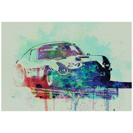 - Ferrari 250 Gtb Racing Poster By NaxArt - 19x12.5