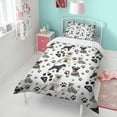 thumbnail image 4 of Schnauzer Dogs with Paw Duvet Cover and Pillowcase Set for Single Bedding, Bedroom Accessories for Kids Teens, 4 of 5