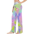 thumbnail image 2 of Women's Pajama Pants Rainbow Diamond Pattern Comfy Stretch Sleepwear Essentials womens Lightweight Lounge Terry Pajama Pant, Large, 2 of 7
