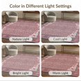 thumbnail image 7 of ODIKA Pink Print Leopard Cheetah Spotted Border Flannel Boho Motif Non-Slip Low Profile for Guest Room, Lounge, Apartment, 7 of 7