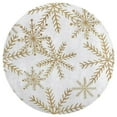 thumbnail image 3 of Christmas Golden Snowflakes Round Carpet Circle Rug Outdoor Patio Area Rug Washable Large Area Rugs Hallway Room Decor Fitness Mats, 3 of 8