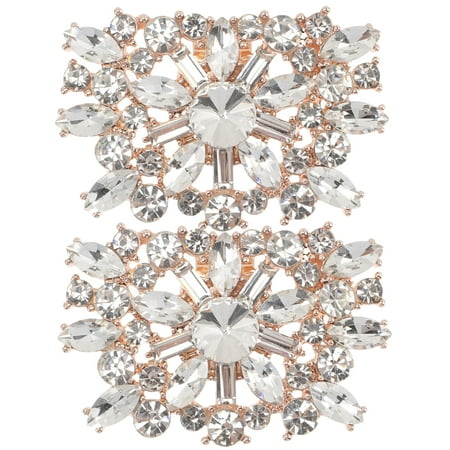 

Wenliwode 2pcs Bridal Shoe Clips Rhinestone Shoe Decoration Charms Party Wedding Shoe Clips