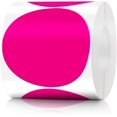 thumbnail image 1 of GHSDFBB Lot de 500 Autocollants Ronds à Pois Colorés (3 Pouces, Rose), 1 of 7