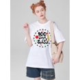 thumbnail image 1 of 100 Days Of School Teacher T-Shirt, Team Teacher Shirt, Back To School Shirt, Teacher Life Shirt, TeCamisetas para mujer, lindas camisetas con estampado gráfico, de manga corta, estilo casual, para ve, 1 of 6