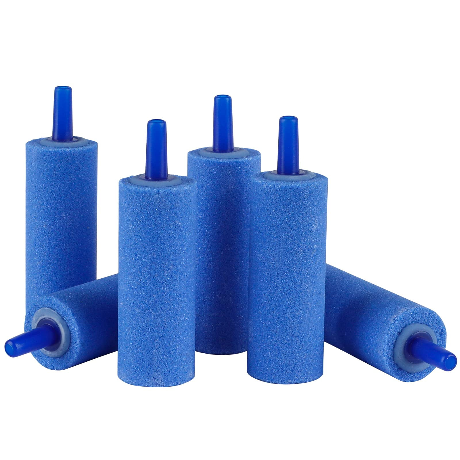 Pawfly Aquarium 2 Inch Air Stone Cylinder Blue Bubble Diffuser Release