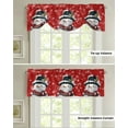 thumbnail image 2 of Christmas Snowman Snowflake Window Curtain Living Room Kitchen Cabinet Tie-up Valance Curtain Rod Pocket Valance, 2 of 6