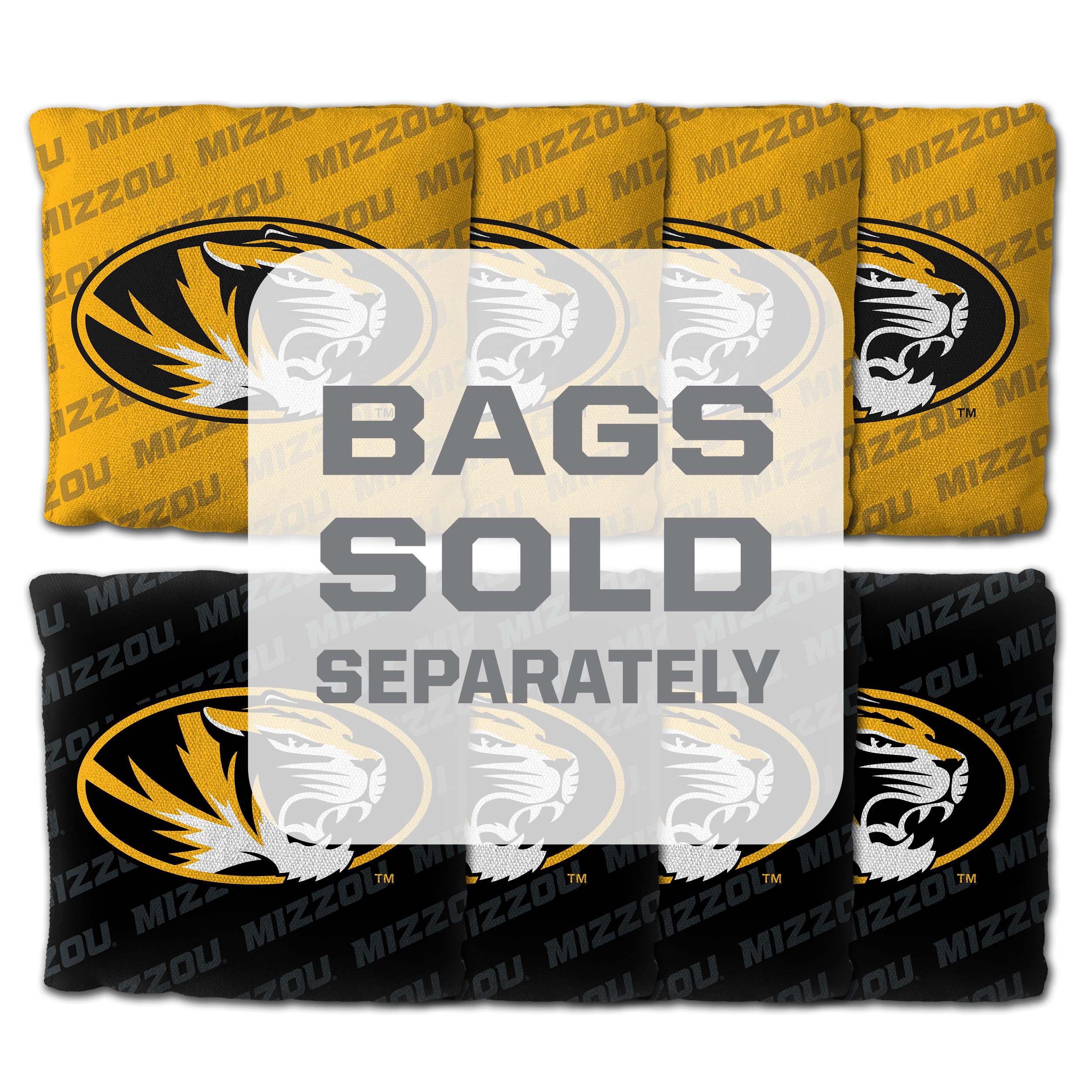YouTheFan NCAA Missouri Tigers 2' x 4' Cornhole Game No Bags