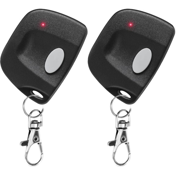 2 for 300 MHz Multicode Linear Garage Door Gate Opener Remote Control with 10 DIP Switch Keychain,Replacement 3089,3060,3070,308911,MCS308911,MCS306010,MCS307010 Clicker