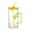 Yellow, variant on Valentine's Day Glass Cup with 3D Butterfly 14oz Mother's Day Clear Glass Tumbler with Lid and Straw Easter Iced Coffee Cup for Tea Juice Smoothie Beverage Gift for Boy Girl Girlfriend Wife Mom(Blue)
