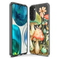 thumbnail image 3 of MUNDAZE Motorola Moto G Power Shockproof Clear Hybrid Protective Phone Case Fairy Tale Watercolor Mushrooms Pastel Flowers Cover, 3 of 5