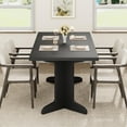 thumbnail image 3 of 71" Large Dining Table for 6 to 8 People, Modern Dinner Table with Unique Wooden Legs, Rectangle Dining Table for Kitchen, Dining Room & Living Room-Table Only, 3 of 7