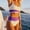 Purple, variant on OKBOP Bikinis,Crochet Bikini Bandeau Bandage Push-Up Brazilian Beachwear High Waisted Swimsuits for Women Summer Clearance