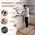 thumbnail image 3 of QiCaiJia Kitchen Rugs Mat Non Slip Washable, Super Absorbent Kitchen Mats for Floor, Rubber Backing Soft Braided Standing Floor Mats Sink Mat Runner Rug, 17"x30" Brown, 3 of 8