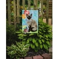 thumbnail image 2 of Carolines Treasures CK3174GF Siamese Happy Birthday Garden Size Flag, 2 of 3