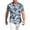 Blue, variant on Hawaiian Shirt for Men Short Sleeve Summer Casual Tropical Print Mens Button Down Shirt Trendy Holiday Beach T Shirts Blue XL