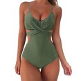 thumbnail image 2 of Travelwant Women Tummy Control One Piece Swimsuits Scoop Neck Monokini Bathing Suits, 2 of 7