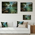 thumbnail image 4 of Designart "Beaches of Bora Bora II" Nautical & Beach Print on Natural Pine Wood, 4 of 5