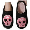 thumbnail image 3 of Gaexia Halloween Cartoon Warm Winter Slippers for Women Men Couples Cozy Indoor Home Comfortable Non- Soft, 3 of 5