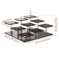 thumbnail image 7 of colcolo Acrylic Display Stand Cupcake Stand for Toys Badges Decoration and Organizer Black, 7 of 7