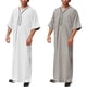thumbnail image 2 of ZHAOCHENG Vestidos musulmanes, caftán musulmán para hombre, abaya, túnica de Dubái para hombre, kandoura étnica de Oriente Medio, ropa de oración para hombre, estilo saudí, dishdasha, thobe árabe, rop, 2 of 5