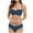 #0462-Navy, variant on Women Solid Color Backless Two Piece Bikini Set Wireless Padded Cheeky Bottoms Bathing Suit for Beach Holiday Pool Leisure Activities