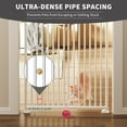 thumbnail image 3 of Lilypelle Extra Tall Cat Pet Gate, Adjustable 29.5-32 Inch Width 74.8-96.5 Inch Height, No Drilling Pressure Mounted, Walk Through Swing Safety Double Door Gate for Doorways, Stairs, Kitchen, House, 3 of 8