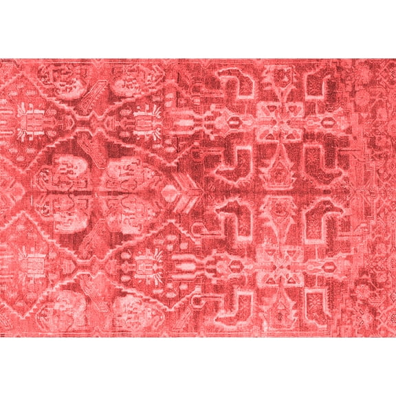 Ahgly Company Indoor Rectangle Persian Red Traditional Area Rugs, 5' x 7'