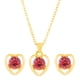 thumbnail image 4 of Fiudx Conjunto de Joyas de Amor, Elegante Collar y Pulsera de Cristal, Pendientes Impresionantes para Mujer, Ligeros y Cómodos de Llevar, Perfectos para Regalar En San Valentín, Una Opción Romántica., 4 of 5