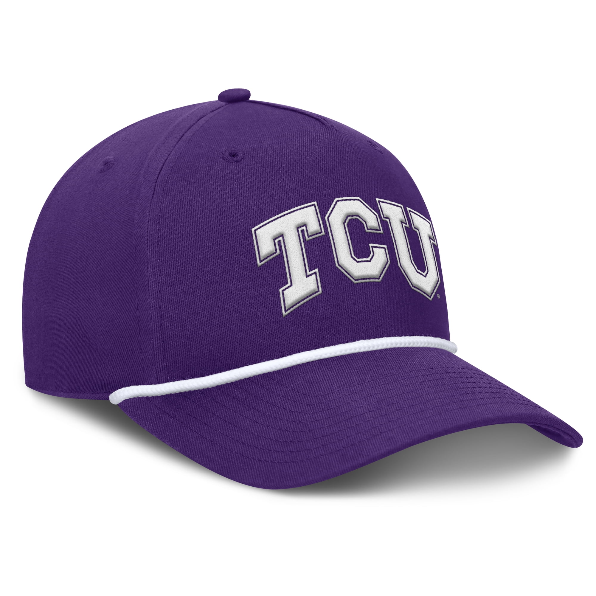 Men's Fanatics  Purple TCU Horned Frogs Foul Ball Rope Adjustable Hat
