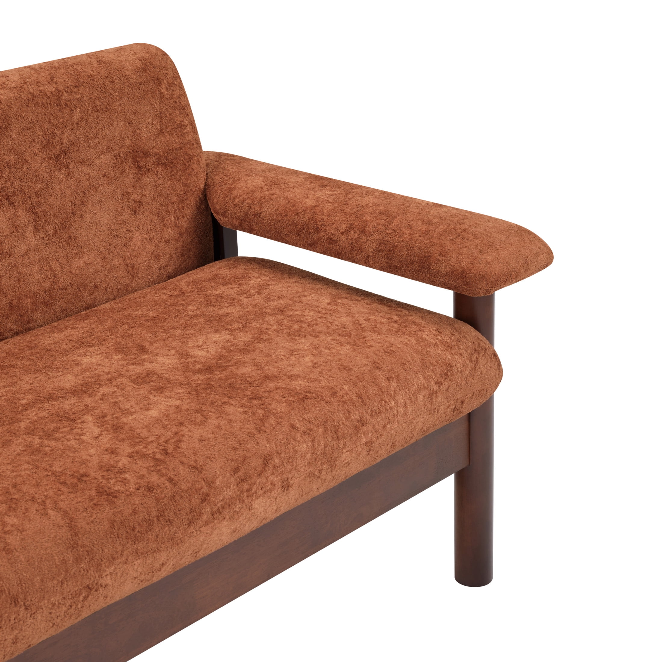 Christopher Knight Home 70" Modern Sofa, Chenille Upholstered Couch with Pillow Top Arms, Red