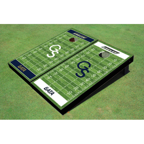 Georgia Southern University "GS" Alternating Football Field Custom Cornhole Boards