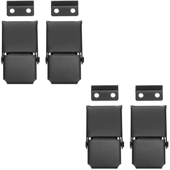 2 Pieces Stainless Steel Buckle Latch Combination Lock for Locker Black